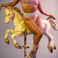 Rolling Calf High Socks - Pony Striped Accessories