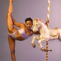 Rolling Contemporary Dance Socks - Pony Pastel Striped