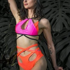 Sorte Wild Top - Neon Pink/Orange