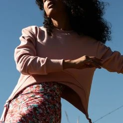 Rolling Garter Sweatshirt - Rosé 11 Rolling Garter Sweatshirt - Rosé