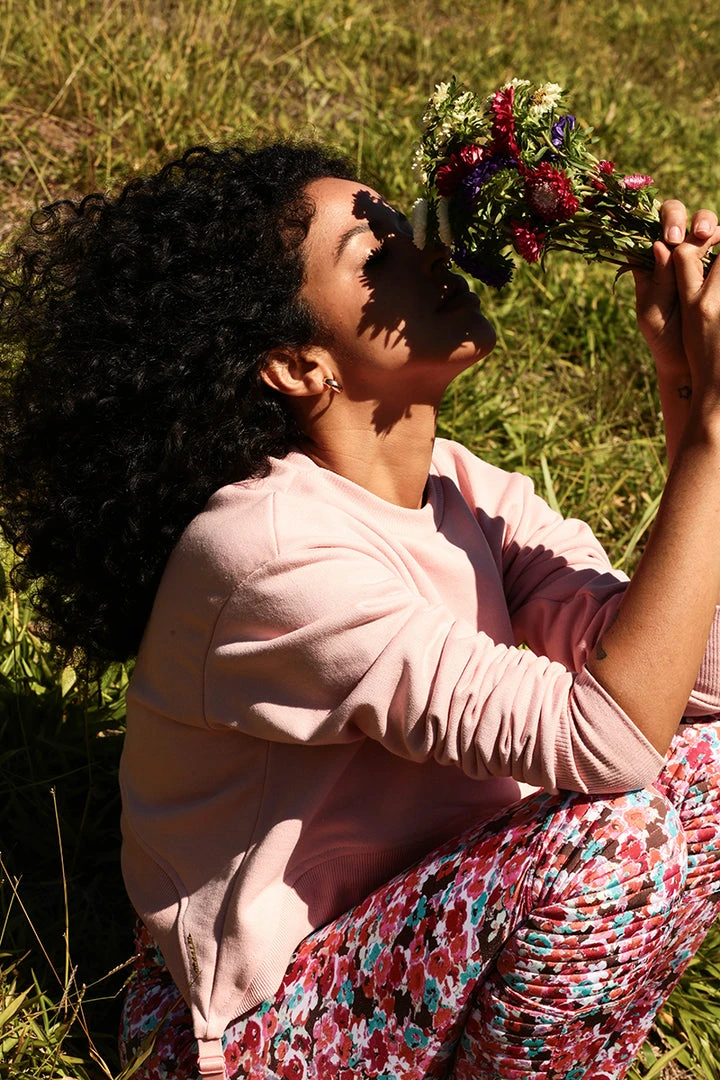 Rolling Garter Sweatshirt - Rosé 8 Rolling Garter Sweatshirt - Rosé