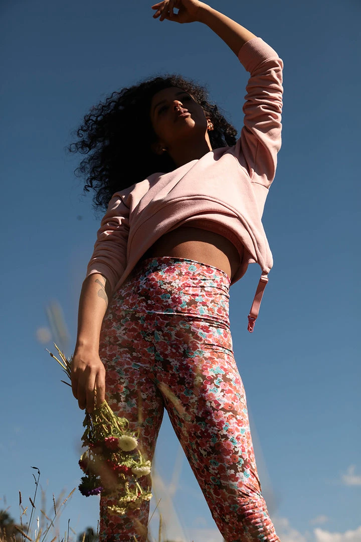 Rolling Garter Sweatshirt - Rosé 5 Rolling Garter Sweatshirt - Rosé