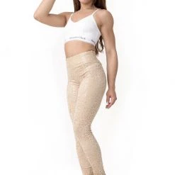 Paradise Chick Superhero Series Sticky V-String Leggings - Sand Leopard All Pole Wear