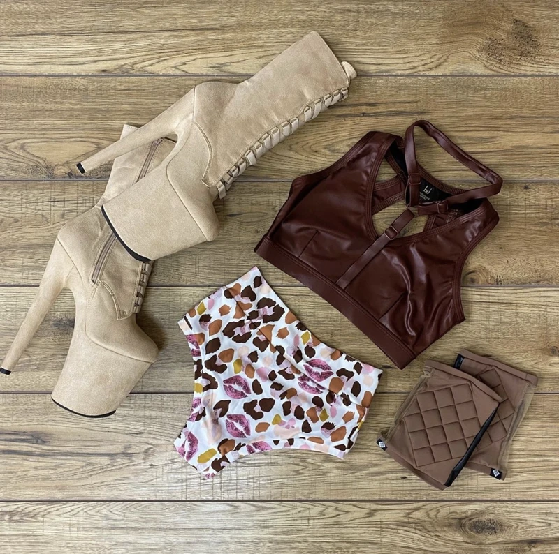 Hella Heels High BabyDoll 8inch Boots - Sand 4 Hella Heels High BabyDoll 8inch Boots - Sand