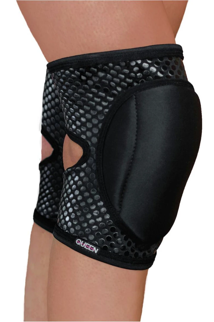 Queen Accessories Most Loved Queen Grippy Kneepads - Sleek Black 1 Queen Accessories Most Loved Queen Grippy Kneepads - Sleek Black