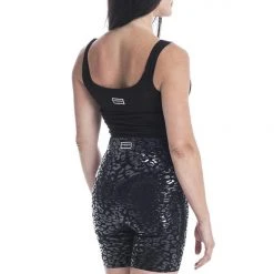 Back In Stock Paradise Chick Superhero Ultra Grip Biker Shorts - Black Leopard