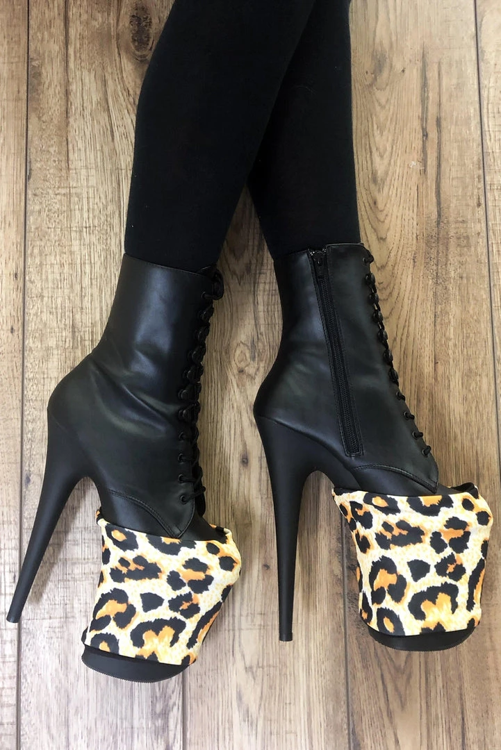 Pole Addict Shoe Protectors - Sunrise Leopard Accessories 1 Pole Addict Shoe Protectors - Sunrise Leopard Accessories