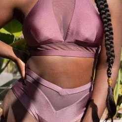 Tatiana Activewear Lucia Top - Mauve All Pole Wear