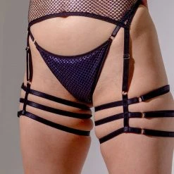 Sorte Temptation Cheeky Shorts - Blue Shine All Pole Wear