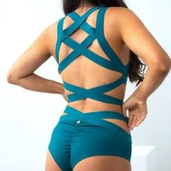 All Pole Wear Lunalae Tara Low Waisted Bottoms - Recycled Teal