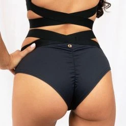 All Pole Wear Lunalae Tara Low Waisted Bottoms - Recycled Black