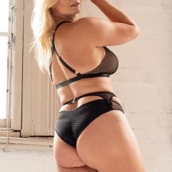 All Pole Wear Tatiana Activewear Kaizen Top - Black Mesh