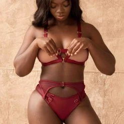 Tatiana Activewear Kaizen Top - Burgundy