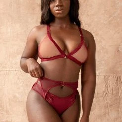 All Pole Wear Tatiana Activewear Kaizen Shorts - Burgundy