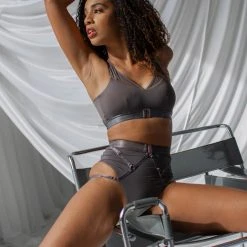 Tatiana Activewear Perla Shorts - Charcoal New In