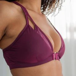 New In Tatiana Activewear Sofia Triangle Top - Wine 6 New In Tatiana Activewear Sofia Triangle Top - Wine