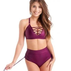 All Pole Wear Bandurska Virgo Top - Mulberry