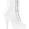 Pleaser USA Adore-1020 7inch Pleaser Boots - Patent White