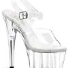 Pleaser USA Adore-708 7inch Pleasers - Clear