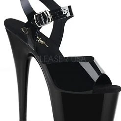 Shoes Pleaser USA Adore-708N 7inch Jelly-Like Pleasers - Black
