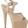 Pleaser USA Adore-708N 7inch Jelly-Like Pleasers - Beige Shoes