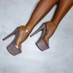 Hella Heels Classic Faux Suede 7inch Stilettos - Coco Shoes