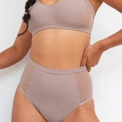 All Pole Wear Lunalae Bellani High Waisted Bottoms - Recycled Mocha
