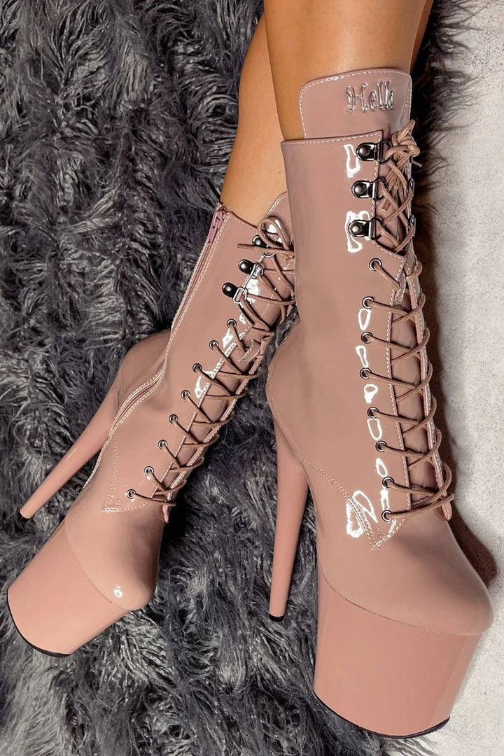 Shoes Hella Heels LipKit 8inch Boots - Boujee 1 Shoes Hella Heels LipKit 8inch Boots - Boujee