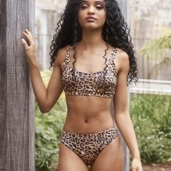 Lunalae Ciara Eco Bottoms - Brown Leopard All Pole Wear