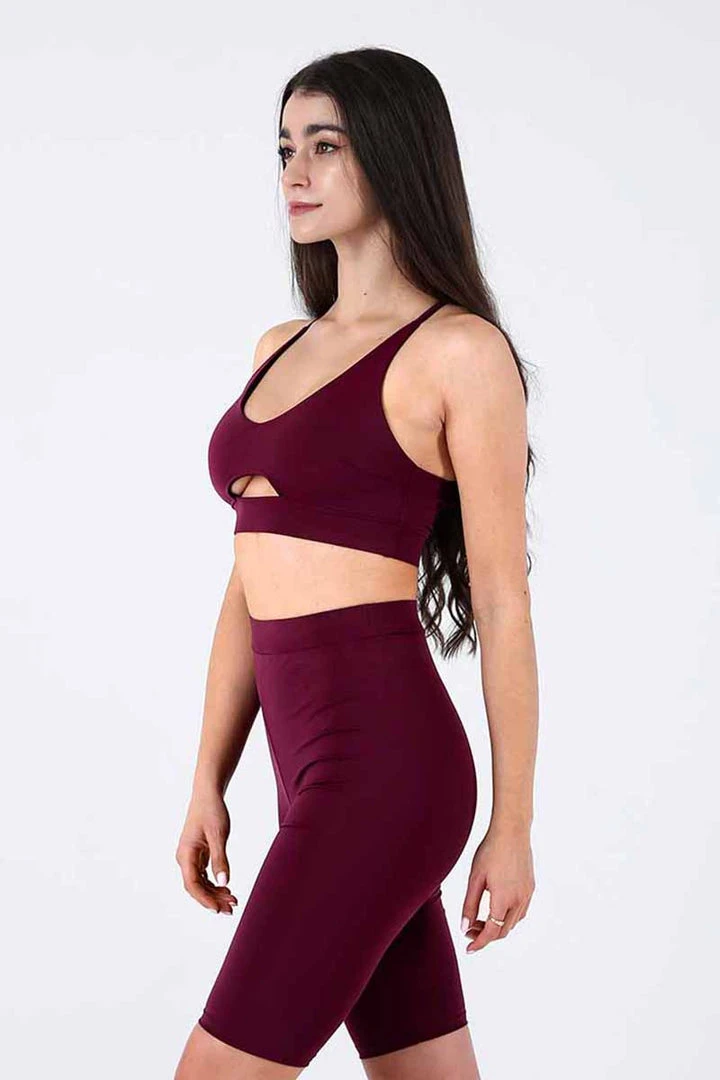 REV ACTIV Cycling Shorts - Burgundy 3 REV ACTIV Cycling Shorts - Burgundy