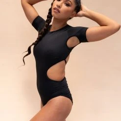 Bodysuits Lunalae Camlie Bodysuit - Recycled Black 7 Bodysuits Lunalae Camlie Bodysuit - Recycled Black