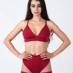 All Pole Wear REV ACTIV Bomb Garter Shorts - Cherry