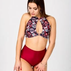 All Pole Wear Shark Polewear Cherry Top - Sugar Skulls