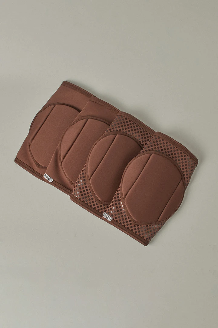 Queen Accessories Queen Kneepads - Cacao Plus Size Pole Wear 5 Queen Accessories Queen Kneepads - Cacao Plus Size Pole Wear