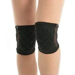 Back In Stock Poledancerka Mesh Kneepads - Black (with Pocket)