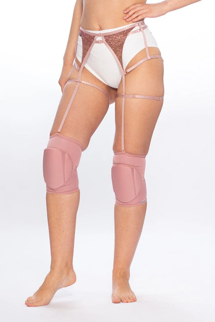 Queen Accessories Queen Kneepads - Dusty Rose Plus Size Pole Wear 6 Queen Accessories Queen Kneepads - Dusty Rose Plus Size Pole Wear