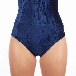 Dragonfly Betty High-Waisted Shorts - Velvet Blue