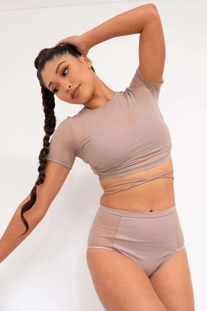 All Pole Wear Lunalae Ember Top - Recycled Mocha 1 All Pole Wear Lunalae Ember Top - Recycled Mocha