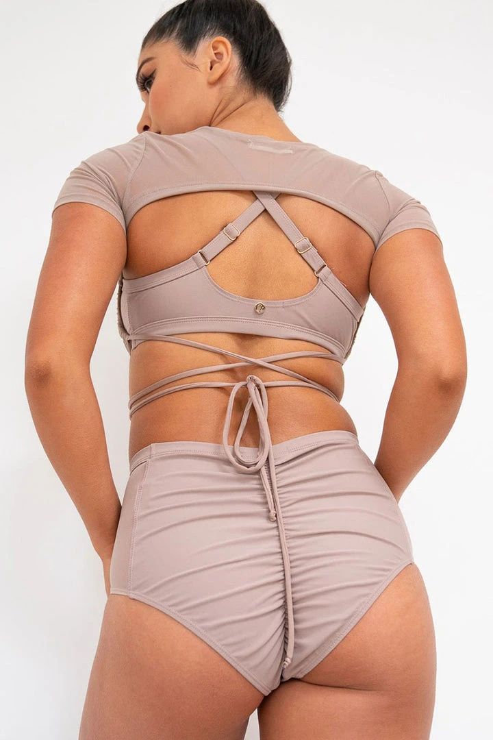 All Pole Wear Lunalae Ember Top - Recycled Mocha 2 All Pole Wear Lunalae Ember Top - Recycled Mocha