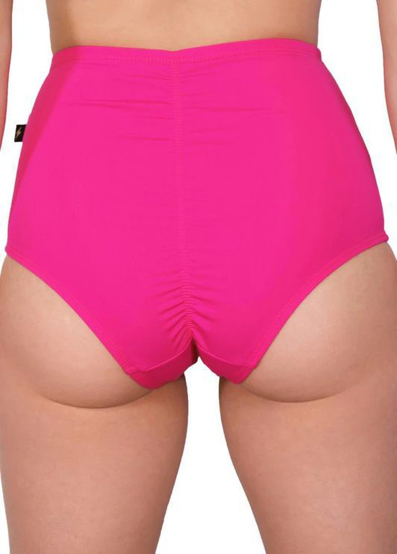 Cleo The Hurricane Essential High Waisted Shorts - Flamingo Pink 2 Cleo The Hurricane Essential High Waisted Shorts - Flamingo Pink