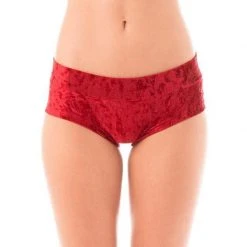 Dragonfly Hot Pants - Velvet Red All Pole Wear