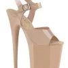 Pleaser USA Flamingo-808N Jelly-Like 8inch Pleasers - Beige