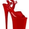 Pleaser USA Flamingo-808N Jelly-Like 8inch Pleasers - Red Shoes