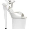 Shoes Pleaser USA Flamingo-809 8inch Pleasers - Patent White