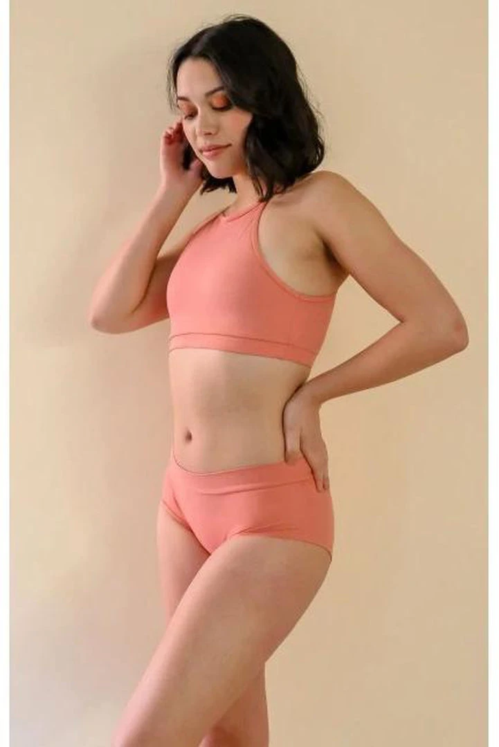 Mademoiselle Spin Gaby Top - Terracotta Pink All Pole Wear 3 Mademoiselle Spin Gaby Top - Terracotta Pink All Pole Wear