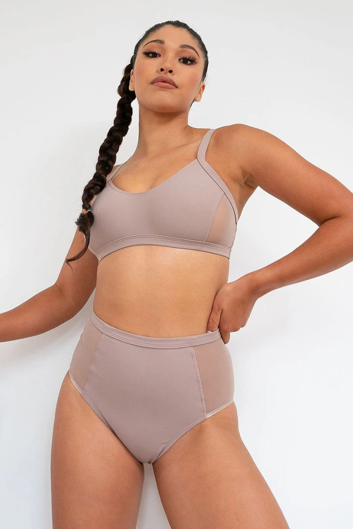 Lunalae Gigi Top - Recycled Mocha All Pole Wear 1 Lunalae Gigi Top - Recycled Mocha All Pole Wear