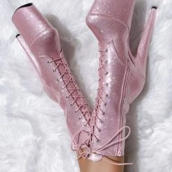 Hella Heels The Glitterati 8inch Boots - Sugarbaby Shoes