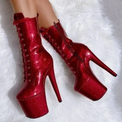 Hella Heels The Glitterati 8inch Boots - Kansass 9 Hella Heels The Glitterati 8inch Boots - Kansass