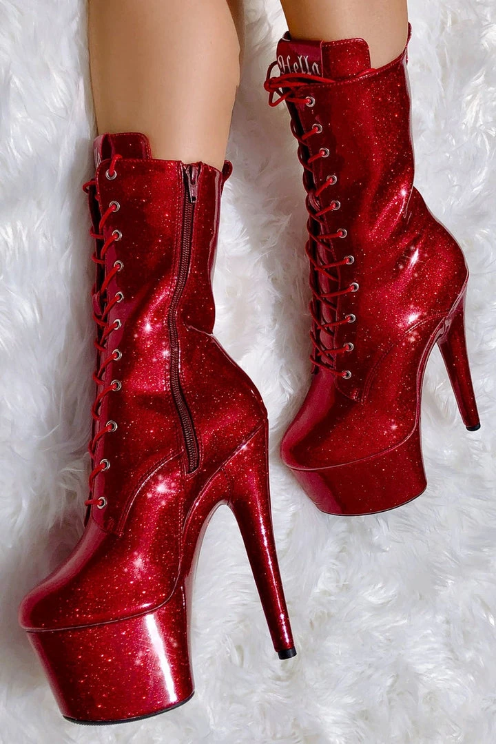 Hella Heels The Glitterati 7inch Boots - Kansass 3 Hella Heels The Glitterati 7inch Boots - Kansass