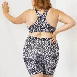 Lunalae Zeta Biker Shorts - Grey Leopard 10 Lunalae Zeta Biker Shorts - Grey Leopard